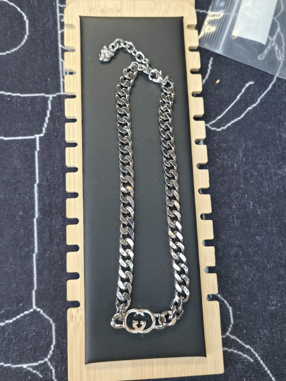 Gucci Interlocking G Gourmette/Cuban Link Chain